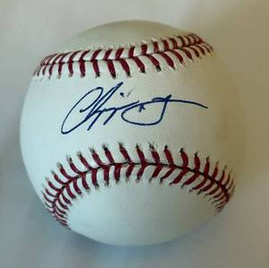 lot 12 image: Chipper Jones Autograph Baseball - Official Major League Baseball