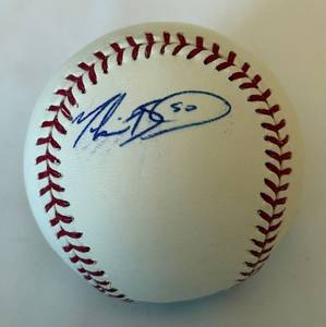 lot 14 image: Mookie Betts - Autographed MLB Baseball - Rawlings Official Major League Selig Ball