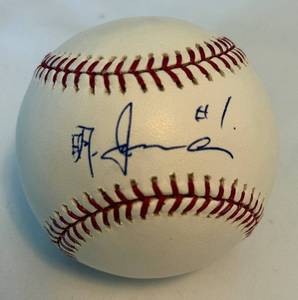 lot 41 image: Akinori Iwamura Autographed MLB Baseball - Official Major League Selig Ball