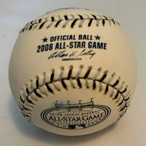 lot 47 image: Rawlings 2008 MLB All-Star Game Official Baseball