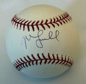 lot 50 image: Mike Lowell Autographed MLB Baseball - Official Major League Baseball