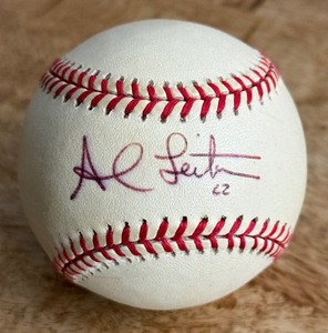 lot 63 image: Al Leiter Signed Baseball Rawlings OALB Budig Ball