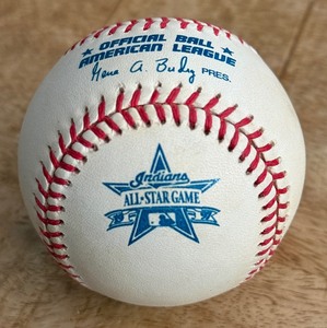 lot 65 image: 1997 MLB All-Star Game Cleveland Indians Official Ball Rawlings OALB Budig