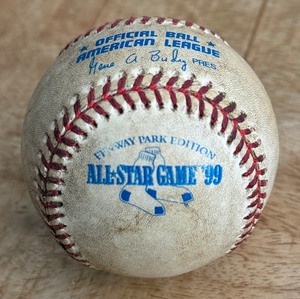 lot 66 image: 1999 MLB All-Star Game Boston Red Sox Fenway Park Edition Official Ball Rawlings OALB Budig