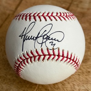lot 71 image: Henry Blanco Signed Baseball Rawlings OMLB Selig Ball