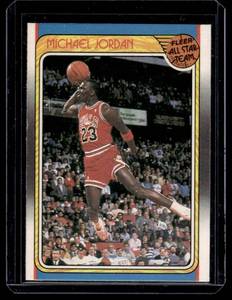 lot 4 image: Michael Jordan 1988 Fleer Sticker All-Star Team #120 Vintage Basketball Card