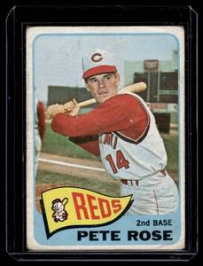 lot 9A image: Pete Rose 1965 Topps #207 Vintage Baseball Card