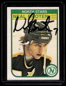 lot 10A image: Neal Broten On-Card Auto 1982 O-Pee-Chee #164 Vintage Signed Minnesota North Stars Hockey Card