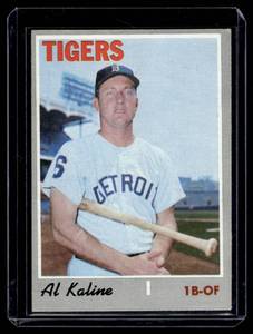 lot 44A image: Al Kaline 1970 Topps #640 High # Vintage Baseball Card