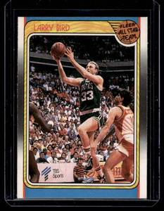 lot 47A image: Larry Bird 1988 Fleer Sticker All-Star Team #124 Vintage Basketball Card