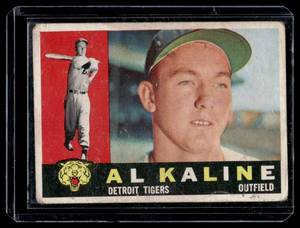 lot 51A image: Al Kaline 960 Topps #50 Vintage Baseball Card