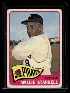 lot 60A image: Willie Stargell 1965 Topps #377 Vintage Baseball Card