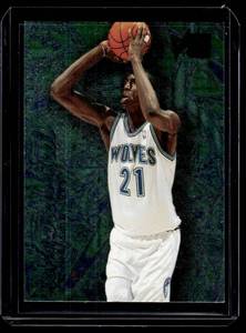 lot 69A image: Kevin Garnett RC Insert 1996 Fleer Metal #4 Rookie Minnesota Timberwolves Basketball Card