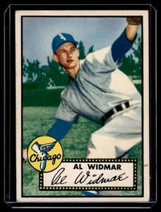 lot 72A image: 1952 Topps Al Widmar #133 Vintage Baseball Card