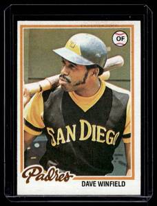 lot 77A image: Dave Winfield 1978 Topps #530 Vintage Baseball Card