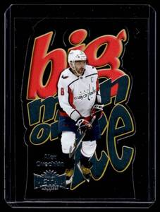 lot 94A image: Alex Ovechkin Die Cut Insert 2021-22 NHL Metal Big Man on Ice #BM-25 Hockey Card