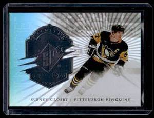 lot 95A image: Sidney Crosby 999 Silver SP 2023-25 SPx #F-6 Finite Numbered 744999 Hockey Card