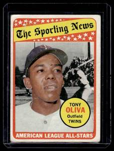 lot 104A image: Tony Oliva 1969 Topps All-Stars #427 Vintage Minnesota Twins Baseball Card