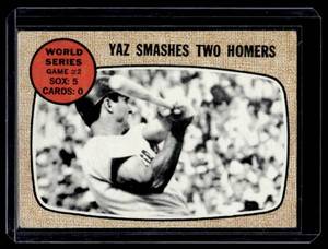 lot 105A image: Carl Yastrzemski 1968 Topps #152 Vintage Baseball Card