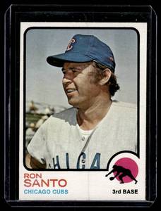 lot 106A image: Ron Santo 1973 Topps #115 Vintage Baseball Card