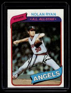 lot 120A image: Nolan Ryan 1980 Topps #580 Vintage Baseball Card