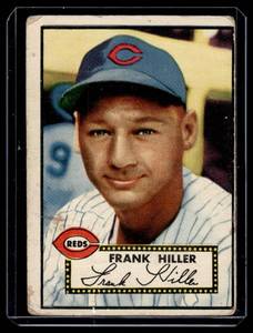 lot 124A image: 1952 Topps Frank Hiller #156 Vintage Baseball Card