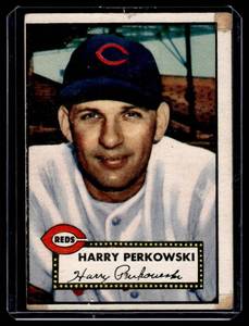 lot 125A image: 1952 Topps Harry Perkowski #142 Vintage Baseball Card