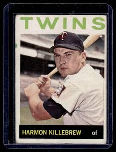 lot 132A image: Harmon Killebrew 1964 Topps #177 Vintage Minnesota Twins Baseball Card