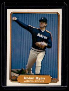 lot 134A image: Nolan Ryan 1982 Fleer #229 Vintage Baseball Card