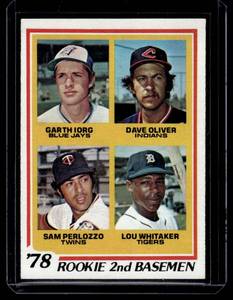 lot 137A image: Lou Whitaker RC 1978 Topps Rookie 2nd Basemen #704 Vintage Baseball Card