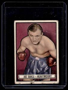 lot 150A image: 1951 Topps Ringside Boxing Joe Baksi #20 Vintage Card