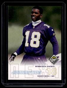 lot 152A image: Randy Moss RC 1998 UD Choice Domination #270 Rookie Minnesota Vikings Football Card