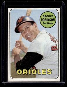 lot 16B image: Brooks Robinson 1968 Topps #550 Vintage Baseball Card