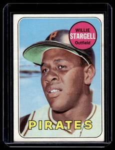 lot 22B image: Willie Stargell 1969 Topps #545 Vintage Baseball Card