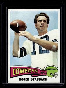 lot 27B image: Roger Staubach 1975 Topps #145 Vintage Football Card