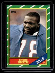lot 40B image: Bruce Smith RC 1986 Topps #389 Rookie Football Card