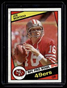 lot 41B image: Joe Montana 1984 Topps #358 Football Card