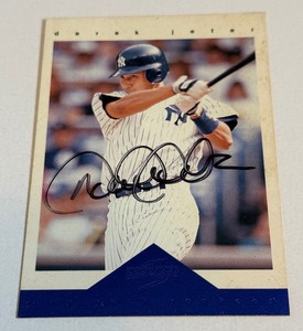 Derek Jeter Auto With JSA COA 1996 Score Team Collection #3 Signed Baseball Card