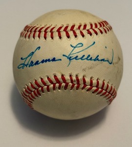 lot 8B image: Harmon Killebrew Signed Baseball Rawlings OALB Brown Ball