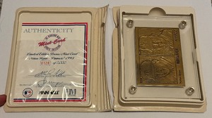 lot 96B image: Nolan Ryan 1993 Pinnacle Limited Edition 5,000 Bronze Mint Baseball Card