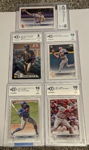 lot 99B image: (5) BCCG Graded Baseball Cards