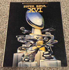 lot 83 image: Super Bowl XVI 1982 Official Football Program