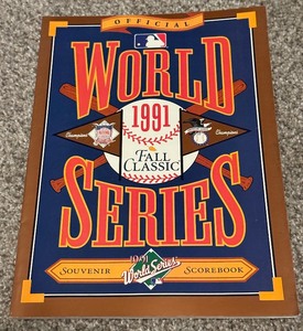 lot 85 image: 1991 World Series Official Baseball Program - Minnesota Twins