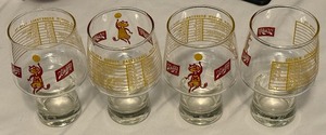 lot 100 image: (4) Vintage University of Minnesota Basketball 1974-1975 Schlitz Beer Glasses