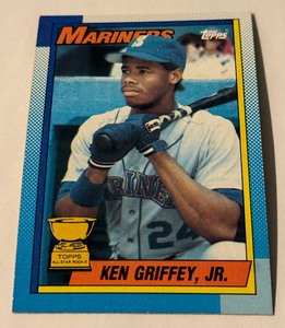 lot 109 image: Ken Griffey Jr. Rookie Cup 1990 Topps #336 Baseball Card