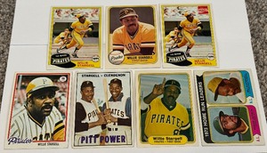 lot 117 image: Willie Stargell 7-Card Vintage Baseball Lot