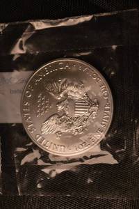 lot 22 image: American Silver Eagle - 1 oz .999 Fine Silver, Uncirculated, 2015