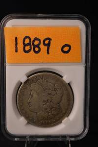 lot 55 image: Morgan Silver Dollar 1889-O - One Dollar Coin (New Orleans Mint)