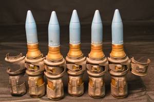 lot 74 image: M55A3 20mm TP Target Practice Projectiles - Lot of 5