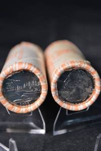 lot 82 image: 2005 Minnesota Uncirculated Quarters Roll Lot - 2- $10 Rolls